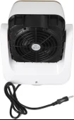 Mini Fan Isıtıcı 1000W Düşük Gürültü Devrilme Koruması Masaüstü Isıtıcı Sirkülasyon Rüzgar ABS Ofis Için Uzaktan Kumanda Ile Hızlı Isıtıcı (GRAY) thumbnail 5