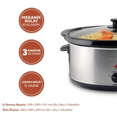 Kumtel Elektrikli Güveç 320W HSC-02 thumbnail 3