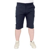 Büyük Beden Erkek Kapri Klasik 21401 Lacivert thumbnail 1