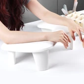 Oval U Tipi Ergonomik Manikür Sehpası Beyaz Manikür Kol Desteği U1W thumbnail 2