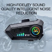 Çeşithane Y10 2X Motosiklet Kask Kulaklığı – 300M Interkom, Su Geçirmez Bluetooth Kulaklık, AI Sesli Asistan Destekli, Çiftli Interkom Seti thumbnail 2