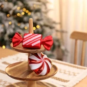 Asılabilir Yılbaşı Yeniyıl Ağacı Süsü Dev Şekerler Christmas New Year Giant Candies Gift Ornaments thumbnail 2