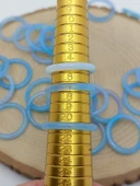 Akik Taşı İnce Boy Yüzük – Turkuaz Alacalı –  3mm Kalınlık  (59972) thumbnail 3