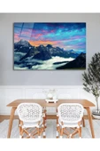 Manzara Dağ Cam Tablo Modern Ev Ofis Salon Hediyelik Büyük Tablo Duvar Dekoru thumbnail 3