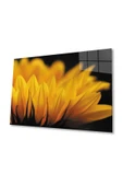Ay Çiçeği Günebakan 4mm Dayanıklı Cam Tablo Temperli Cam , Sunflower Glass Wall Art thumbnail 1