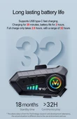 Çeşithane Y10 2X Motosiklet Kask Kulaklığı – 300M Interkom, Su Geçirmez Bluetooth Kulaklık, AI Sesli Asistan Destekli, Çiftli Interkom Seti thumbnail 3