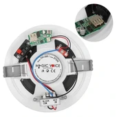 Magicvoice Tpı-350 5.25" (13.5 Cm) Hat Trafolu Alçıpan/asma Tavan Tipi Hoparlör (6w Rms - Mp3 Usb Uyumlu) - Beyaz thumbnail 2