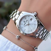 Daniel Klein DK.6.10944.1 Gümüş Minimal Tasarım Zarif Silver Çelik Kordonlu Takvimli Kadın Kol Saati thumbnail 3