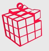 Byr Rubik Küpü Kırık Kolye (Plastik Aparattır!!!) 3D thumbnail 1
