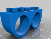 Byr Sonic Çift Yüzük (Plastik Aparattır!!!) 3D thumbnail 2