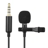 Haiki Hk-301 3.5mm Jack Girişli Kablolu Youtuber Yaka Mikrofon thumbnail 1