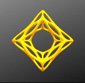 Byr organik kare kolye (Plastik Aparattır!!!) 3D thumbnail 1