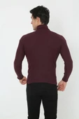 Erkek Tam Boğazlı Fitilli Likrali Koşkorse Badi - Bordo thumbnail 3