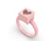 Byr Küp Kalp Yüzük (Plastik Aparattır!!!) 3D thumbnail 1