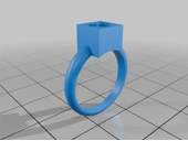 Byr Küp Kalp Yüzük (Plastik Aparattır!!!) 3D thumbnail 2