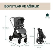 Chicco Bellagio Bebek Arabası Black Satin thumbnail 2