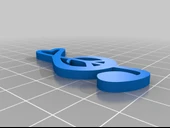 Byr Barış Aşk Müzik Kolye (Plastik Aparattır!!!) 3D thumbnail 2