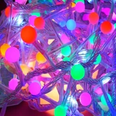 5 METRE VIP PROFESYONEL RENKLİ TOP LED IŞIK PATLAYAN BEYAZ FLAŞLI TOP IŞIK 250 LED LAMBA SU GEÇİRMEZ thumbnail 4