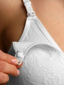 Sema Baby Dantelli Emzirme Sütyen Beyaz 90 Beden thumbnail 2