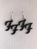 Byr Foo Fighters rock grubu küpe kolye (Plastik Aparattır!!!) 3D thumbnail 2