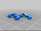 Byr Foo Fighters rock grubu küpe kolye (Plastik Aparattır!!!) 3D thumbnail 1