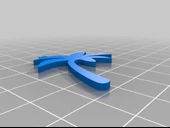 Byr Küpe palmiye ağacı kolye (Plastik Aparattır!!!) 3D thumbnail 1