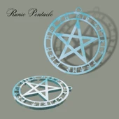 Byr RUNIC PENTACLES KOLYE (Plastik Aparattır!!!) 3D thumbnail 2