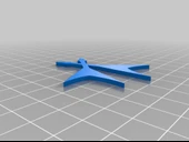 Byr Küpe Gitar ikili kolye rock metal (Plastik Aparattır!!!) 3D thumbnail 1