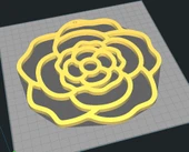 Byr ÇİÇEK KOLYE KOLYE SÜS GÜL CAmelia Coaster (Plastik Aparattır!!!) 3D thumbnail 1