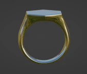 Byr Mühür Yüzük - Minimalist Altıgen (Plastik Aparattır!!!) 3D thumbnail 3