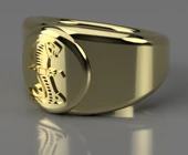 Byr Shelby Kobra Logolu Yüzük (Plastik Aparattır!!!) 3D thumbnail 1