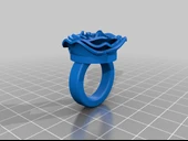 Byr Gül Yüzük (Sadece Plastik Aparattır!!!) 3D thumbnail 2