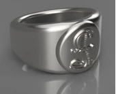 Byr Shelby Kobra Logolu Yüzük (Plastik Aparattır!!!) 3D thumbnail 2