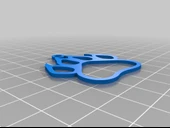 Byr Panter Pençesi Kolye (Sadece Plastik Aparattır!!!) 3D thumbnail 1