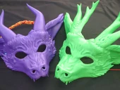 Byr Dragon Masquerade Maskeleri Yılı (Sadece Plastik Aparattır!!!) 3D thumbnail 2