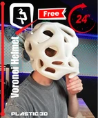 Byr Voronoi kask (Sadece Plastik Aparattır!!!) 3D thumbnail 4