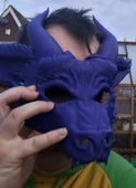 Byr Dragon Masquerade Maskeleri Yılı (Sadece Plastik Aparattır!!!) 3D thumbnail 4