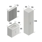 ADA 60 CM BANYO DOLABI thumbnail 2