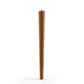 Kahverengi Boyalı Ahşap Silindir Sehpa ve Masa Ayağı Ayakları Aksesuarları Modern Tasarım 50 cm thumbnail 7