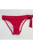 Zi Kırmı Bir Taraf Kalın Ip Bağcıklı Bikini Altı thumbnail 5