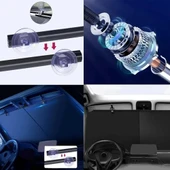 Otomatik Katlanır Araba Otobüs Kamyon Güneşliği UV Korumalı Isı Yalıtımlı Ön Cam Güneşlik 2'li 70x120cm thumbnail 7
