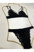 Zi Mor Dar Kalıp Velvet Aura Dantelli Sütyen Külot Takımı thumbnail 10