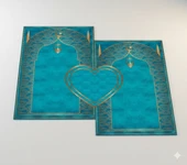 Çift Seccadesi Diz Acıtmaz Yumuşak Namazlık Turkuaz thumbnail 6