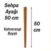 3 Adet Boyalı Ahşap Silindir Sehpa ve Masa Ayağı Ayakları Aksesuarları Modern Tasarım 50 cm thumbnail 2