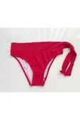 Zi Kırmı Bir Taraf Kalın Ip Bağcıklı Bikini Altı thumbnail 7