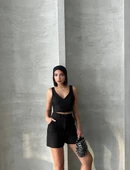 Şortlu keten takım s255014 thumbnail 2