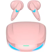 Kablosuz Oyuncu Kulaklığı Rgb Işıklı Çift Mikrofonlu 3 Modlu Bluetooth 5.2 Yeni Nesil Tg-g10 Pembe thumbnail 1