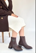 Harly Kahverengi Cilt Topuklu Bot thumbnail 1
