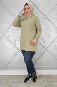 KADIN DÜĞME VE KOMBİN DETAYLI TESETTÜR TUNİK thumbnail 5