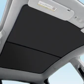 Tesla Model Y 2020–2023 Tavan Penceresi Güneşlik Katlanabilir UV Isı Yalıtımlı Çantalı Siyah Gri thumbnail 1